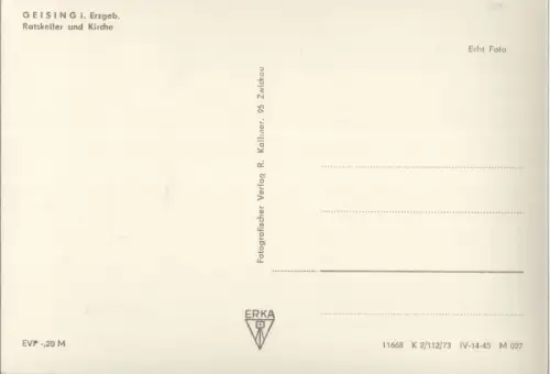 Geising - Ratskeller und Kirche