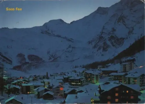 Schweiz - Schweiz - Saas-Fee - Abenddämmerung - 1981