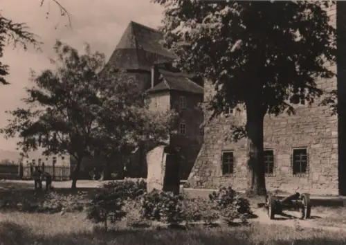 Heldrungen - Teilansicht der Wasserburg - ca. 1970