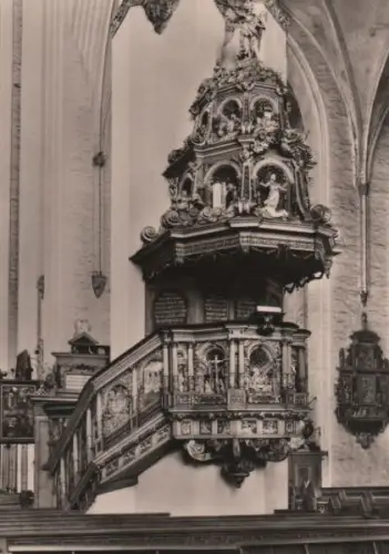 Rostock - Kirche St. Marien, Kanzel - 1981