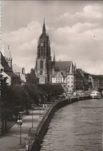 Frankfurt Main - Mainufer und Dom - ca. 1965