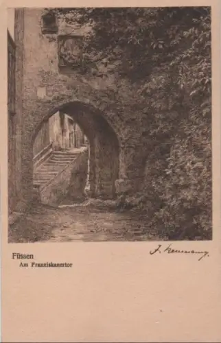 Füssen - Am Franziskanertor - ca. 1935