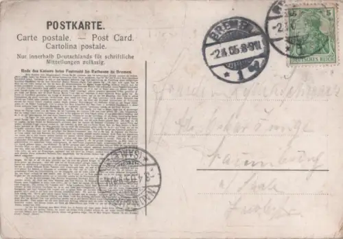 Bremen - Denkmalsweihe