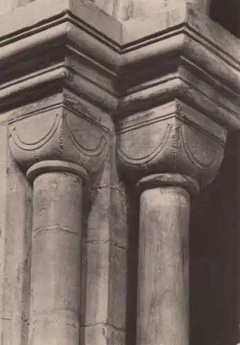Bürgel-Thalbürgel - Klosterkirche, Detail eines Bündelpfeilers - 1983