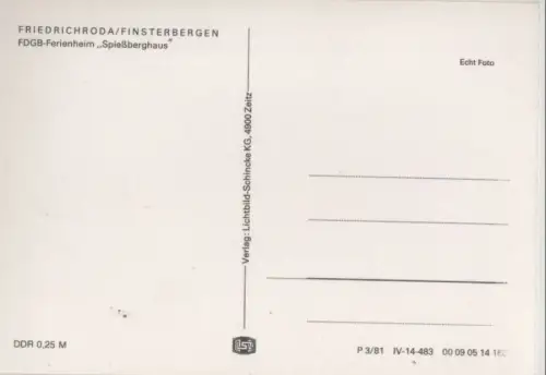 Friedrichroda - Spießberghaus