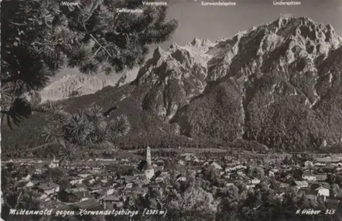 Mittenwald - gegen Karwendelgebirge - 1957
