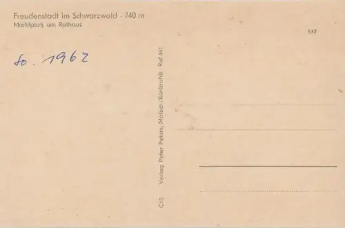 Freudenstadt - Marktplatz am Rathaus