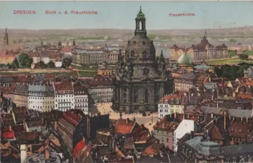 Dresden - Blick von der Kreuzkirche - ca. 1920