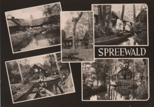 Spreewald - 5 Teilbilder - 1967
