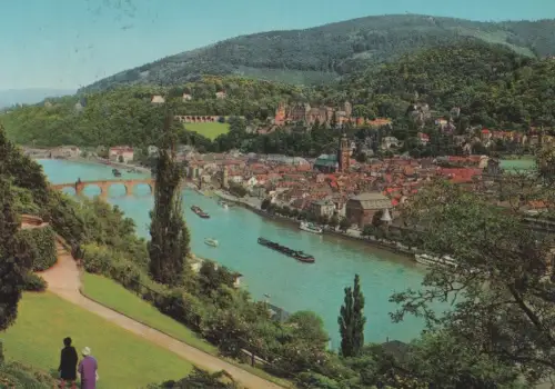 Heidelberg - Blick vom Philosphenweg - 1974