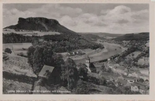 Königstein - mit Lilienstein - 1956