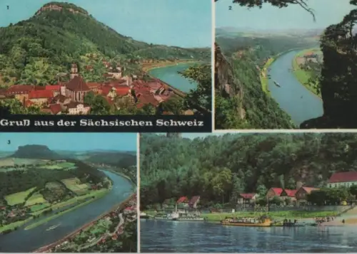 Sächsische Schweiz - u.a. Blick von der Bastei - 1968