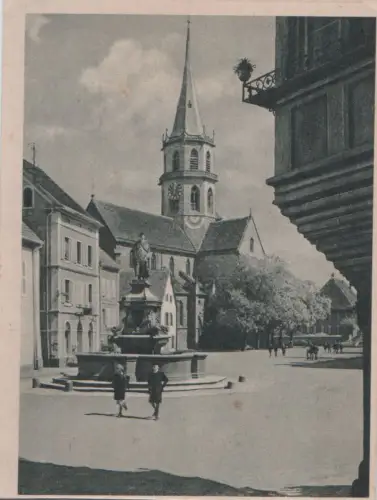 Gebweiler - Stadtteil Sulz, Marktplatz - ca. 1940