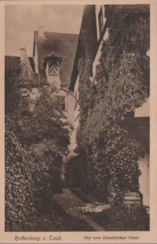 Rothenburg - Hof vom Staudtischen Haus - ca. 1950