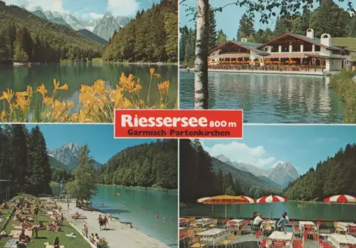 Rießersee - gegen Zugspitzgruppe - 1977