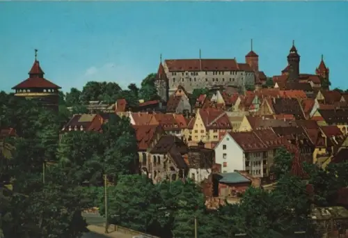 Nürnberg - Blick auf die Burg - ca. 1975