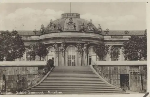 Potsdam, Sanssouci - Schloss Mittelbau