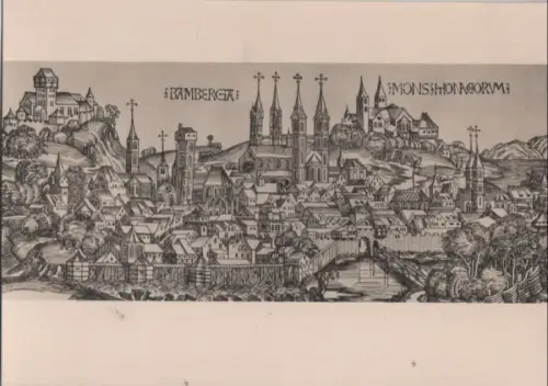 Bamberg - nach Holzschnitt von Scheidel - ca. 1955