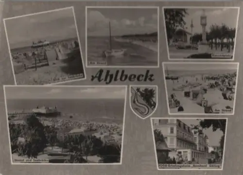 Ahlbeck - u.a. Strand und Seebrücke - 1964