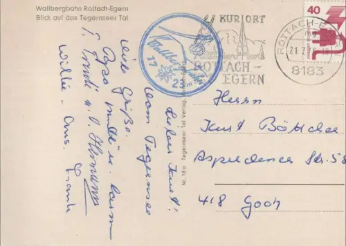 Rottach - Wallbergbahn