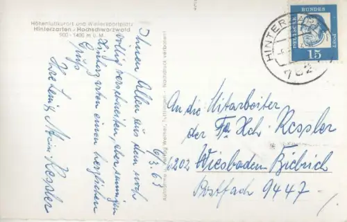 Hinterzarten - Winteransicht