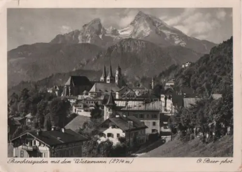 Berchtesgaden - mit dem Watzmann - 1954