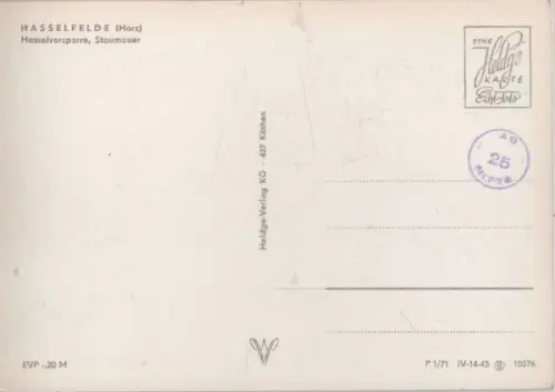 Hasselfelde - Hasselvorsperre