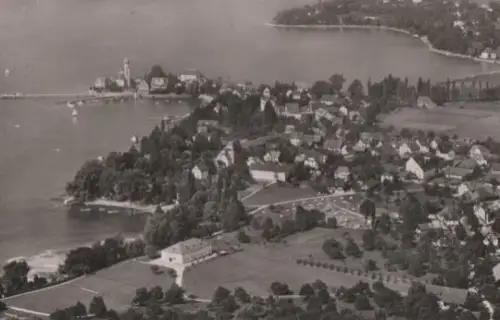 Wasserburg Bodensee - Luftbild - ca. 1965