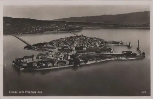 Lindau - vom Flugzeug aus - ca. 1960