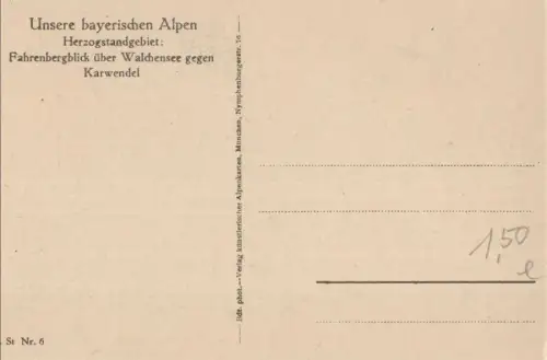 Walchensee - Fahrenbergblick
