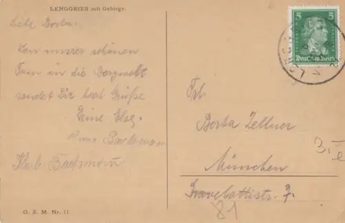 Lenggries - mit Gebirge