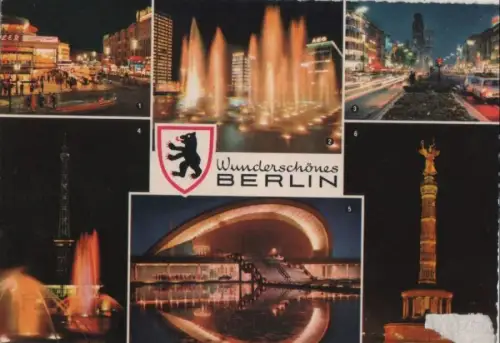 Berlin, Westteil - u.a. Siegessäule - 1966