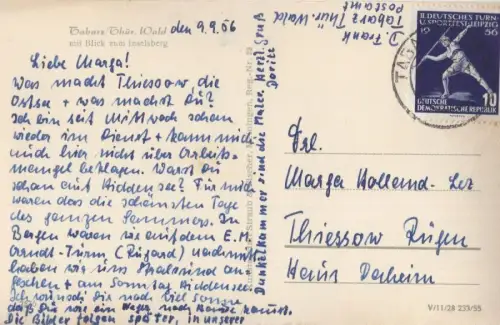 Tabarz - mit Blick zum Inselsberg