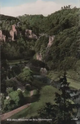 Wiesenttal, Fränk Schweiz - Blick nach Gößweinstein - ca. 1960