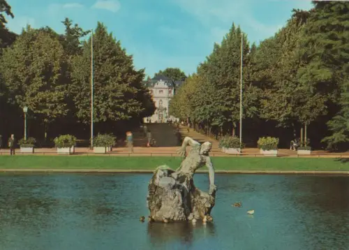 Düsseldorf - Gröne Jung mit Schloß Jägerhof - ca. 1985