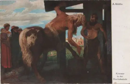 Böcklin - Kentaur in der Dorfschmiede