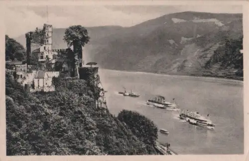 Trechtingshausen, Burg Rheinstein - ca. 1955