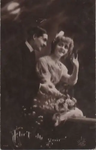 Mann und Frau - Flirt