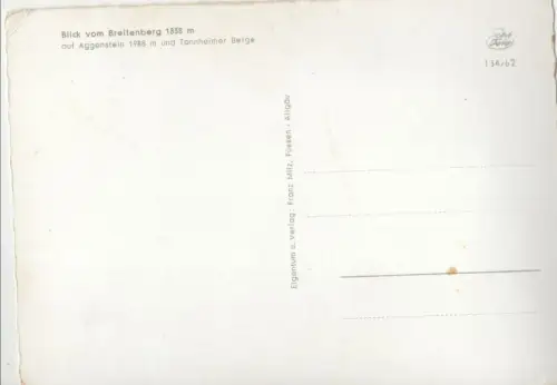 Aggenstein - Blick vom Breitenberg