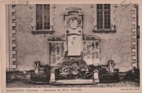 Frankreich - Frankreich - Barbezieux - Monument des Morts 14-18 - ca. 1935