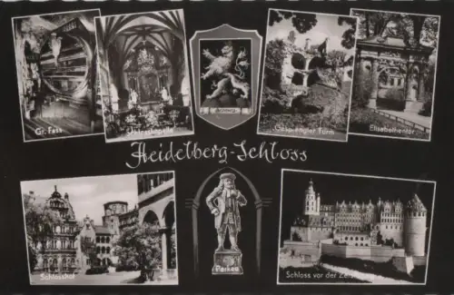 Heidelberg - Schloss, u.a. Gr. Fass - ca. 1960