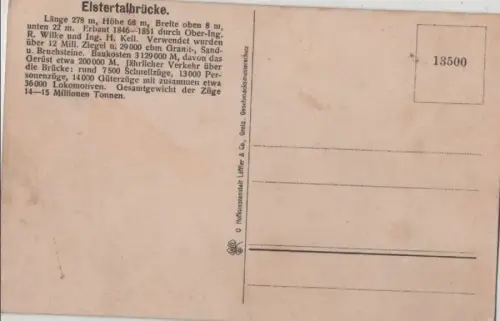 Elstertalbrücke - mit Dampflokomotive