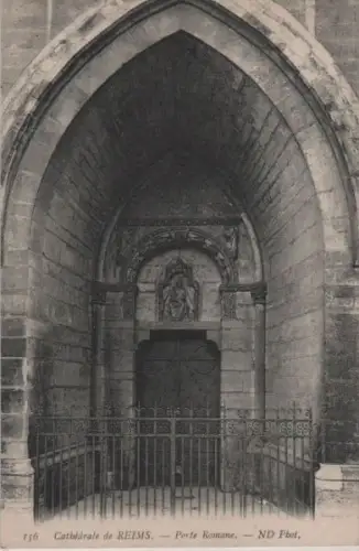 Frankreich - Frankreich - Reims - Cathedrale, Porte Romane - ca. 1935