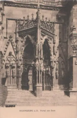 Regensburg - Portal am Dom - ca. 1935