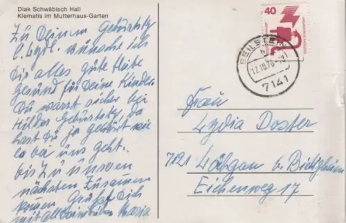 Klematis im Mutterhaus-Garten