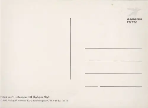 Hintersee - mit Hohem Göll