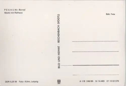 Pegau - Markt mit Rathaus