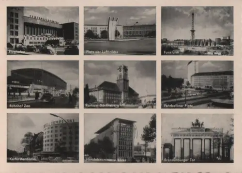 Berlin, Westteil - u.a. Flughafen - ca. 1960