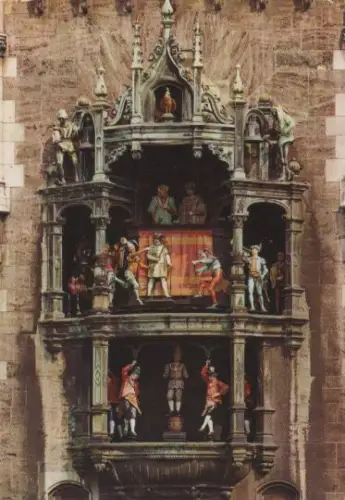 München - Glockenspiel im Rathausturm - 1975
