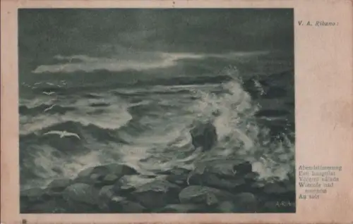 Meeresbrandung Abendstimmung